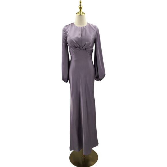 AW BRIDAL SZ 2 XS purple haze bridesmaid formal party maxi dress NEW 0B9 - Picture 1 of 7